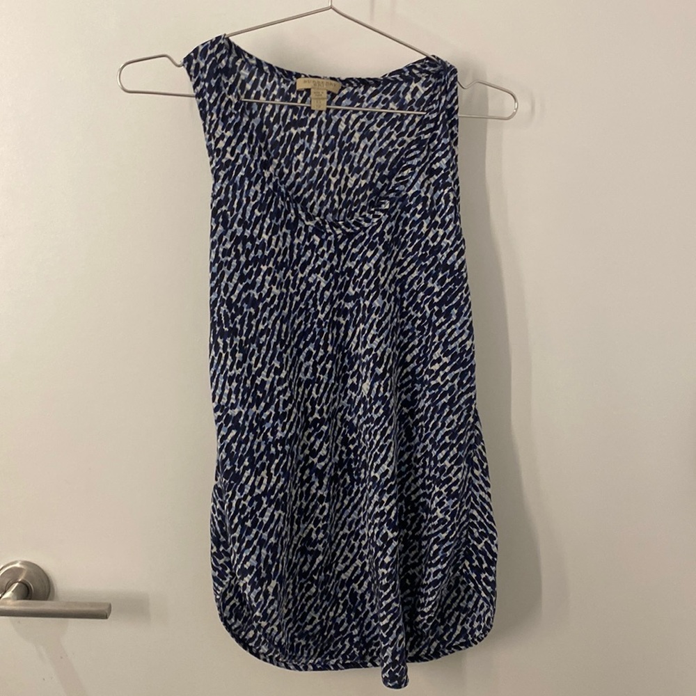Burberry Brit XS Silk Blue Pattern tank top